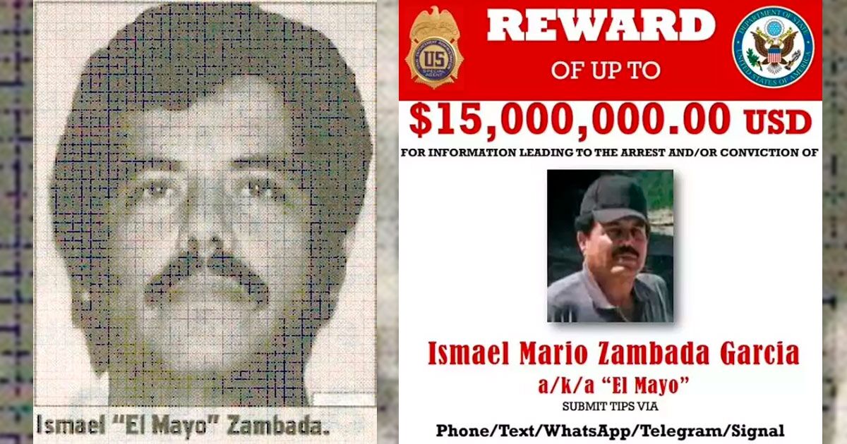 What was the reward for information that would help capture Mayo Zambada?