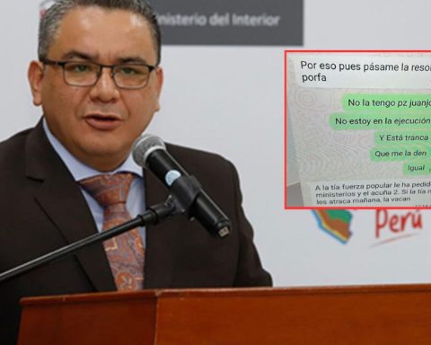 "Fuerza Popular has asked for 4 ministries and Acuña, 2": Santivañez chats would show a distribution