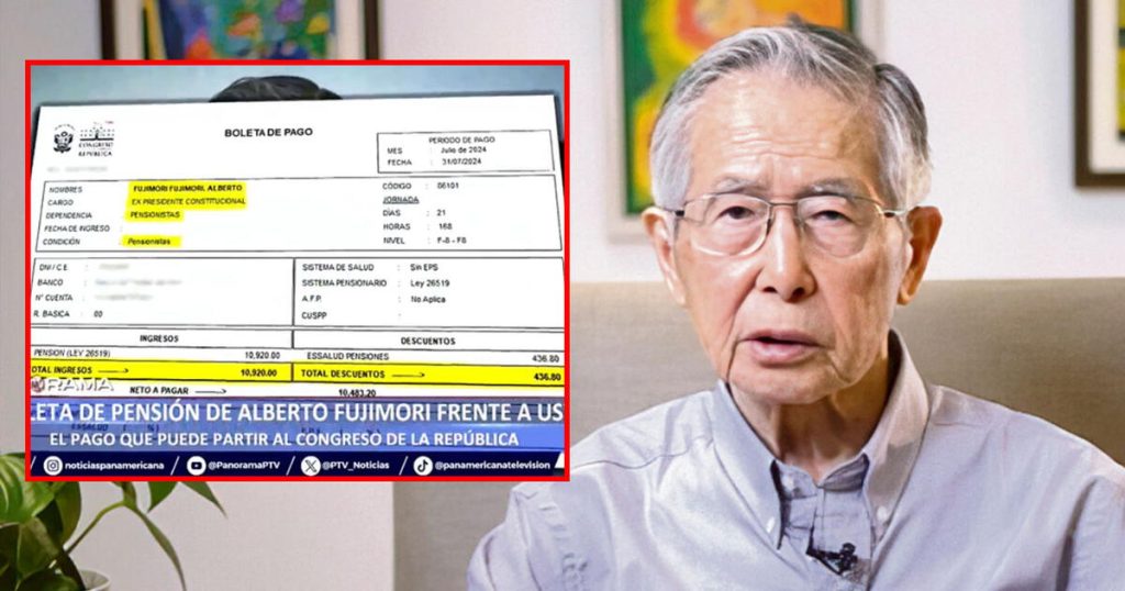 Alberto Fujimori: the first receipt of his life pension paid on July 31, 2024 is revealed