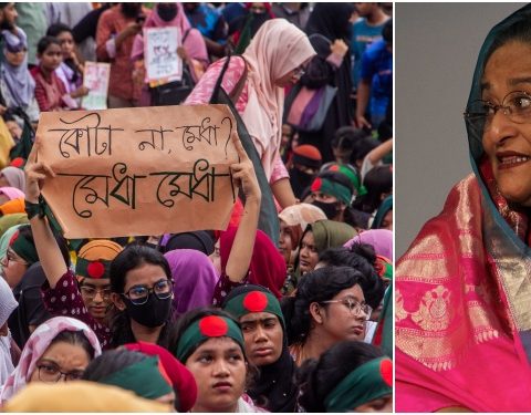 Protesta en Bangladés el pasado 11 de julio / Sheikh Hasina