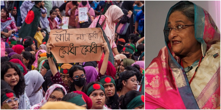 Protesta en Bangladés el pasado 11 de julio / Sheikh Hasina