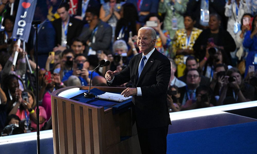 Biden rejects violence and calls for voting for Kamala