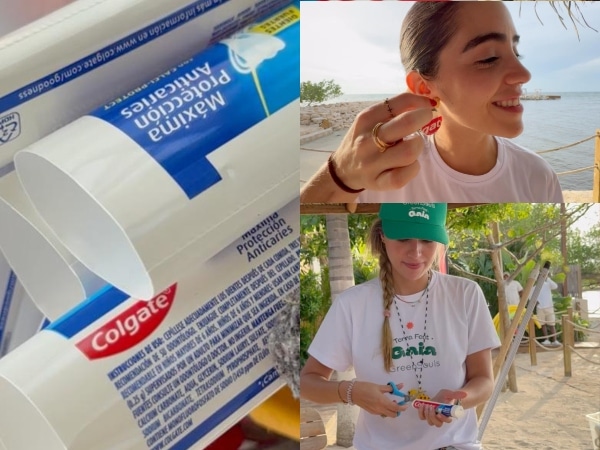 Tubos de crema dental Colgate son amigables con el medio ambiente; terminan transformados hasta en cuadernos