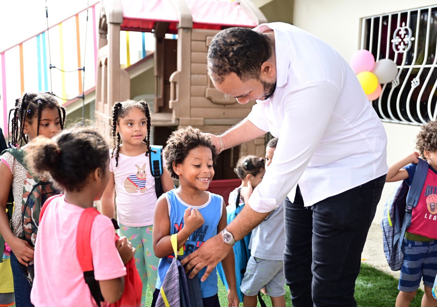 Councilman Michael Matos and the 4K Youth Foundation deliver school supplies to children