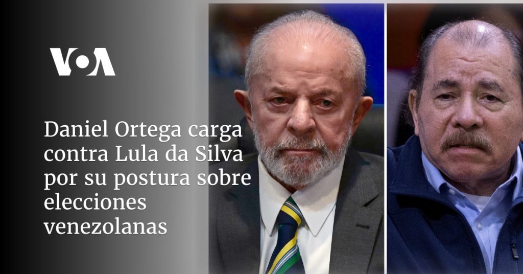 Daniel Ortega attacks Lula da Silva for his position on Venezuelan elections