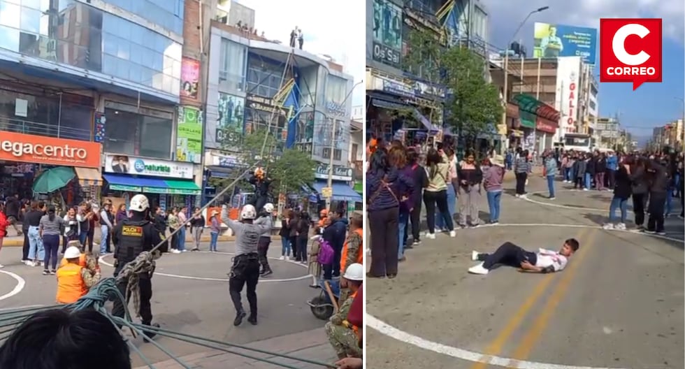 Drill 2024: Huancayo suffered an 8.8 earthquake (VIDEO)