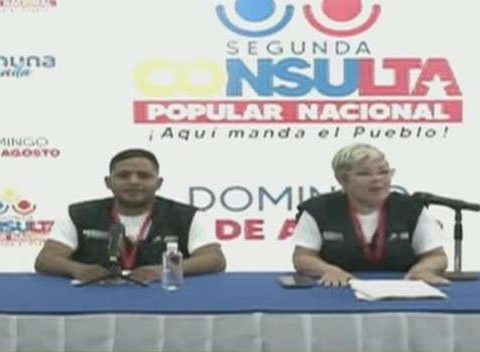 Electoral Commission presents the results of the Second Popular Consultation