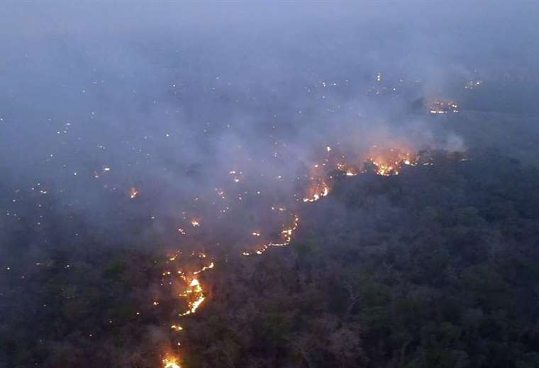 Forest fires persist in three municipalities of Santa Cruz and Beni, according to Civil Defense