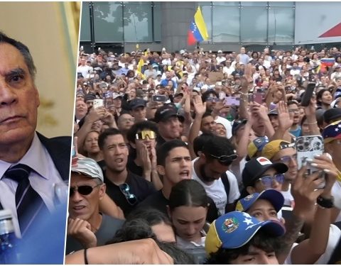 Jamil Mahuad / Manifestantes contra el fraude electoral en Venezuela, en julio de 2024