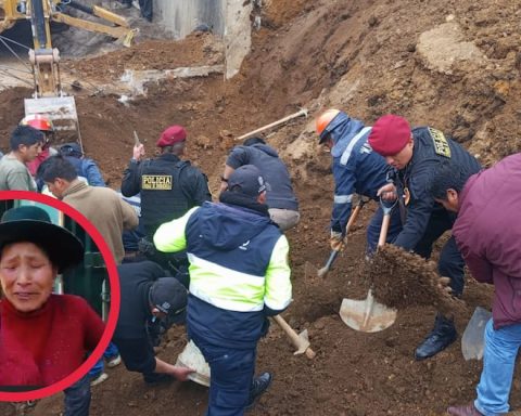 Huancavelica: Two workers buried in a landslide at a construction site