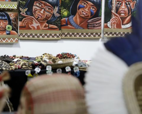 Indigenous people exhibit handicrafts in Brasília and ask for visibility