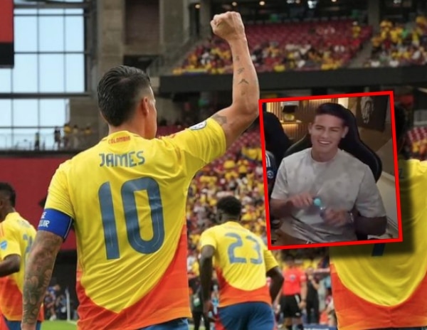 James seemed uncomfortable when asked about Falcao's arrival at Millonarios