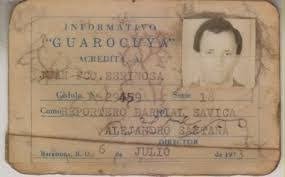 Carnet de corresponsal de "Informativo Guarocuya" expedido el 6 de julio del 1973