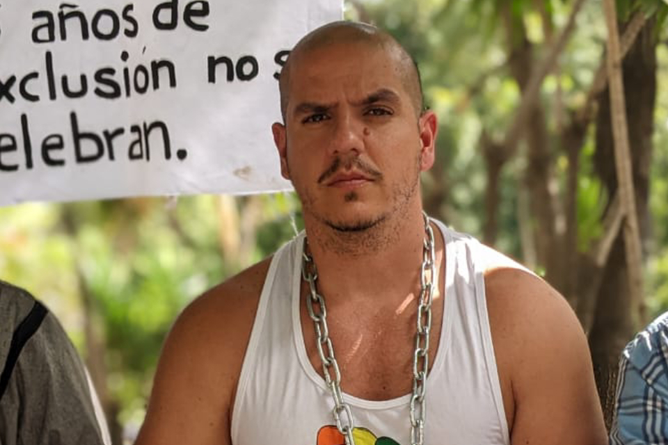 LGBT activist Koddy Campos reports that officials are trying to enter his home