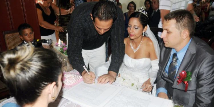 Celebración de una boda en Camagüey