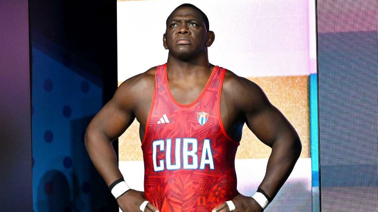 Luchador cubano Mijaín López en Paris 2024