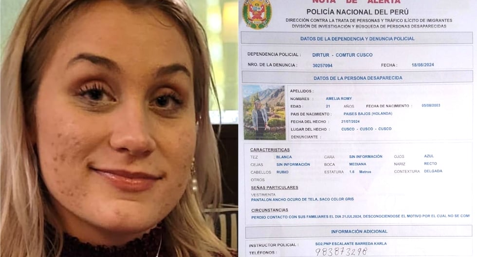 Missing Dutch tourist found in Cusco: she was working to return to her country