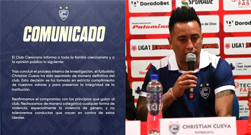 No more! Christian Cueva was separated from Cienciano after Pamela López's complaint (PHOTOS)