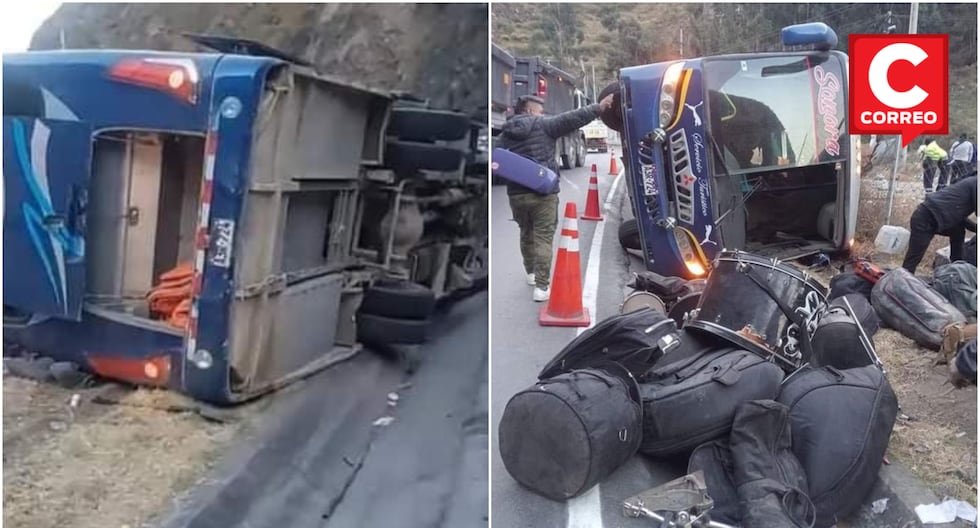 One dead and several injured when a bus carrying musicians from “La Gran Banda de Lima” crashes