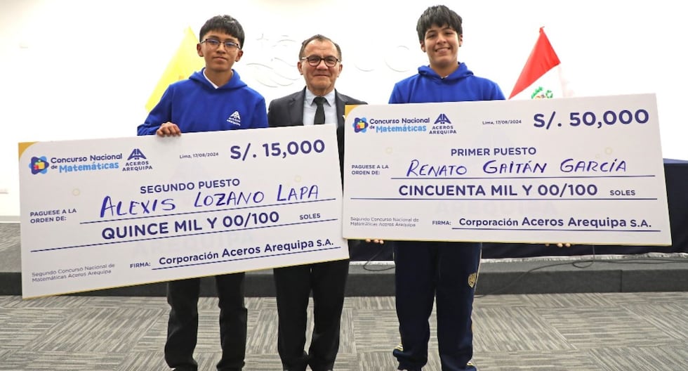 Outstanding student from Huancayo managed to win S/ 15,000 in National Mathematics Competition