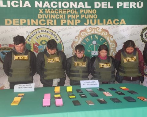 Puno: Alleged thieves arrested for stealing cell phones at Azángaro's birthday party