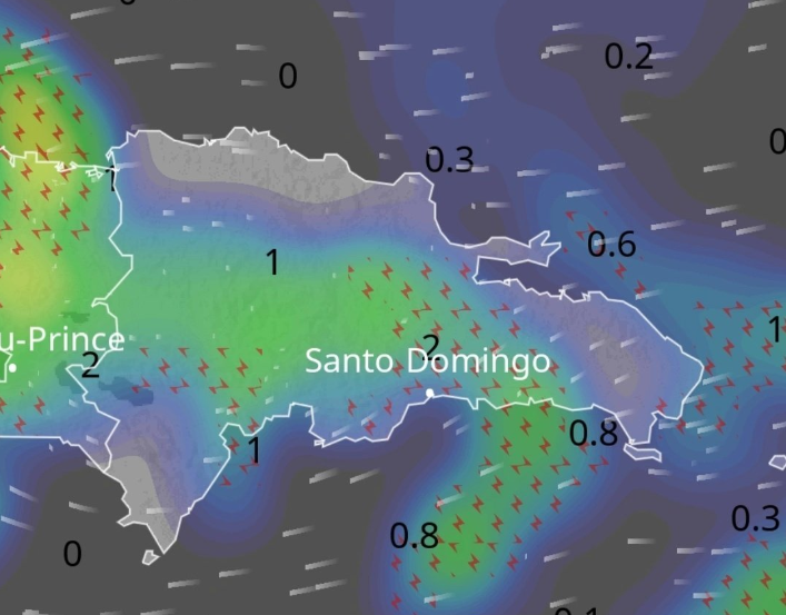 Las lluvias y descargas eléctricas continuarán esta noche