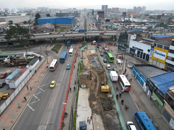 Reasons why the construction of TM along 68th Street in Bogotá will take 2 more years