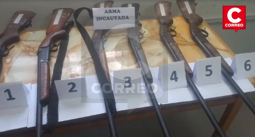 Satipo: Six firearms seized for lack of documentation