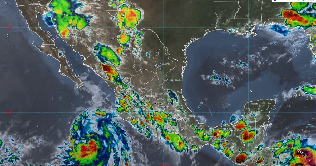 Storm Carlotta forms from tropical depression Three-E; this is the trajectory