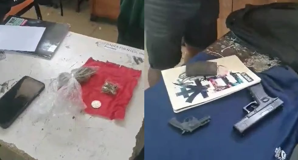 Sullana: Replicas of firearms and drugs found in schoolchildren