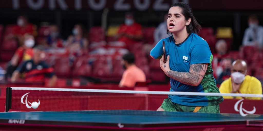 Table tennis player Bruna Alexandre makes history at the Paris Games