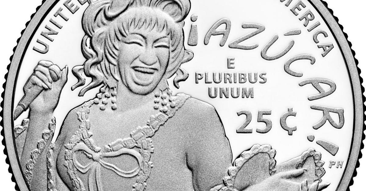 The US puts into circulation the coin in honor of the Cuban singer Celia Cruz