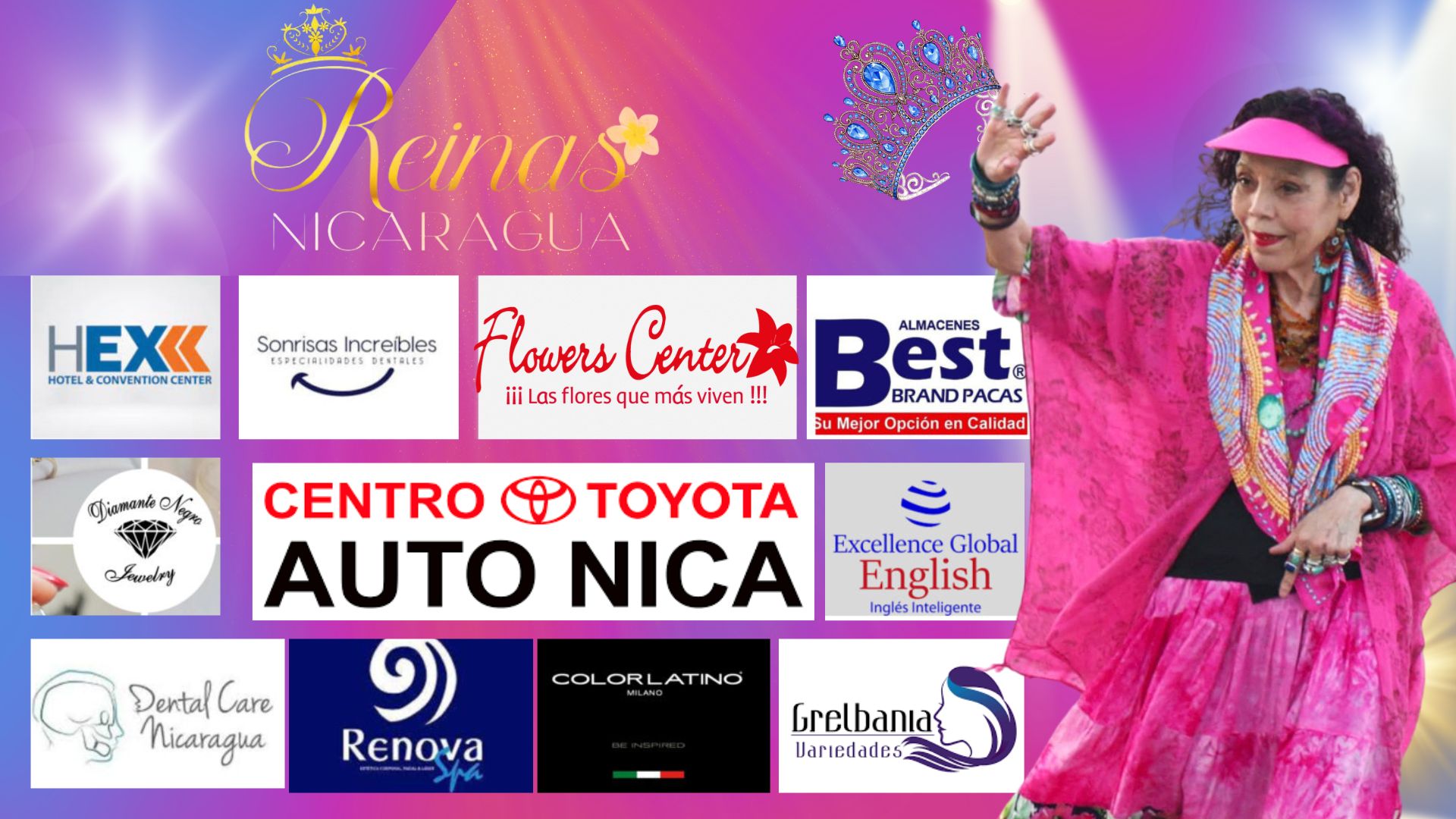 These are the dictatorship's "sponsors" in the "Nicaragua Queens" pageant