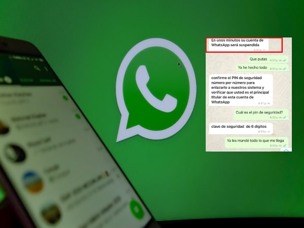 Le querían robar los datos en WhatsApp y terminó burlándose de los estafadores por chat