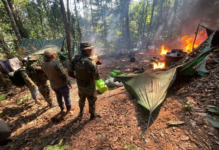 Two mega-laboratories that purified up to 200 kilos of cocaine a day were destroyed