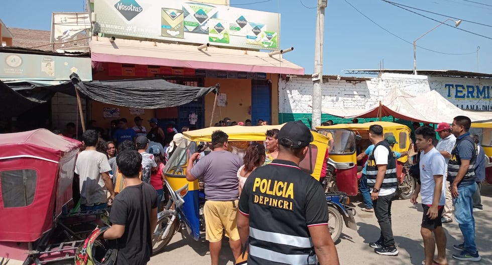 Violent robbery in a commercial store leaves three injured in Piura