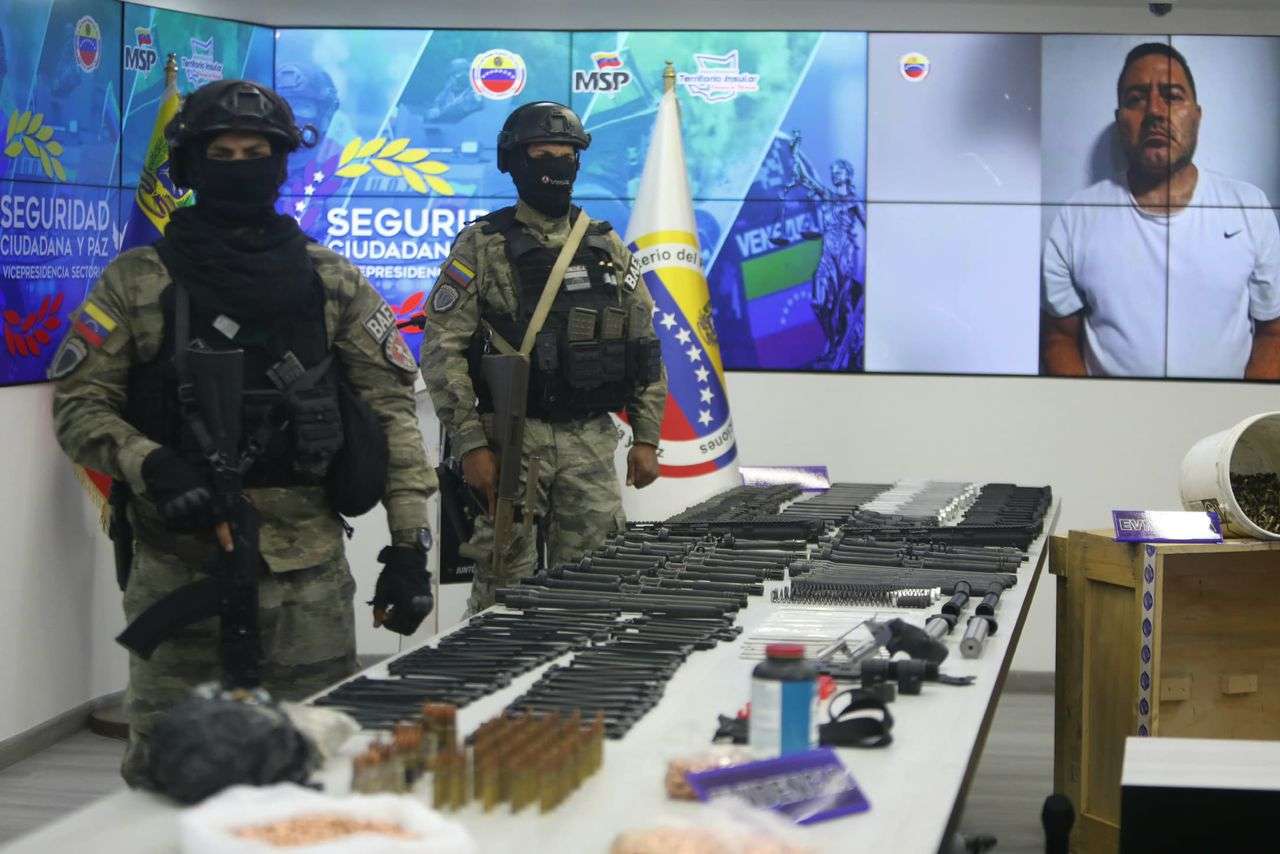 Weapons and ammunition brought from the US seized to create chaos in the country