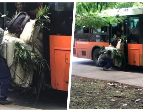 Incidente en ómnibus de la ruta P1