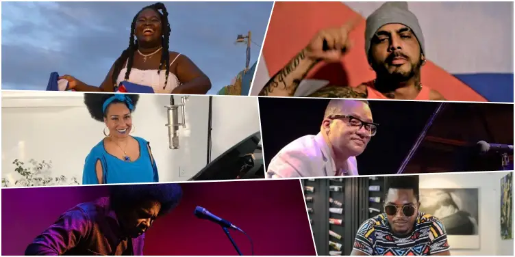 Seis de los músicos cubanos nominados a los Premios Latin Grammy 2024: Daymé Arocena, Al2 El Aldeano, Aymée Nuviola, Gonzalo Rubalcaba, Alex Cuba y Cimafunk