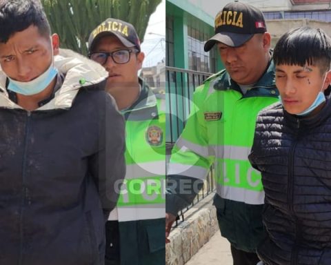 Barristas unleash a shootout and are arrested while trying to assault passersby in Huancayo