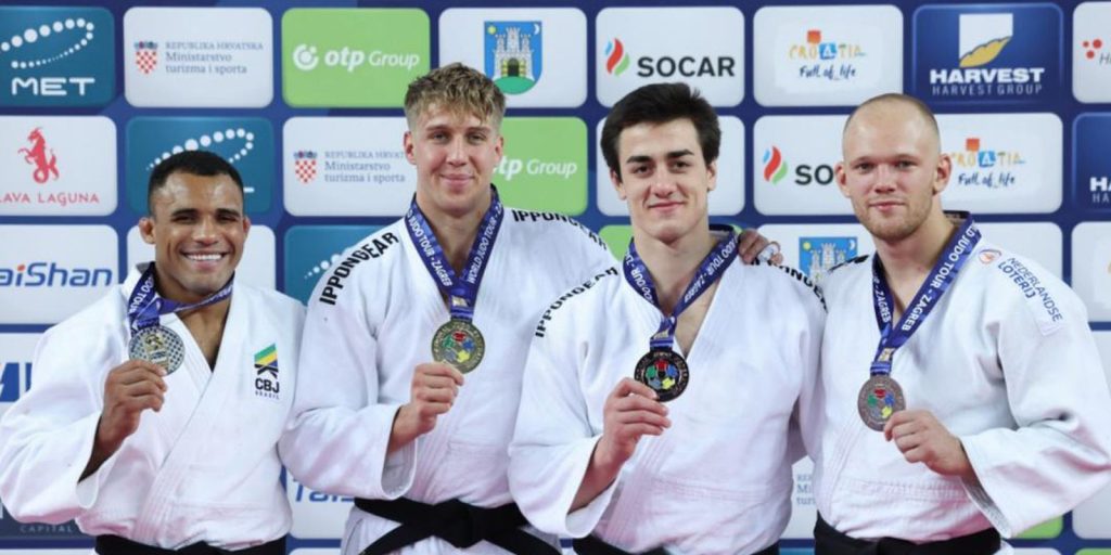 Brazilian judokas finish with five podiums at Zagreb Grand Prix