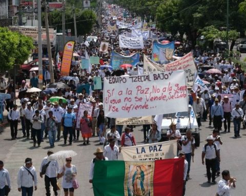 Catholic Church and organizations march against violence in Chiapas