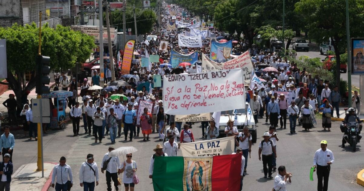 Catholic Church and organizations march against violence in Chiapas