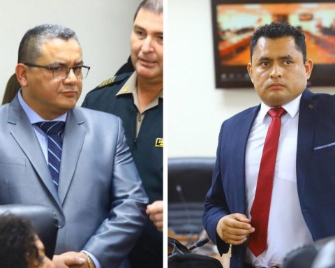 deSCARGOS. Más de cinco horas duraron las declaraciones de Santiváñez (izquierda) y ‘Culebra’.