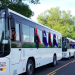 Chinese bus fleet insufficient to meet demand for transport during Managua's "rush hour"