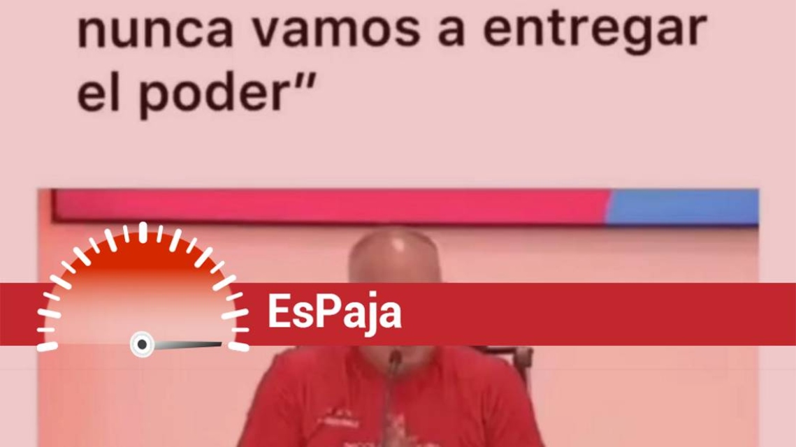 Did Diosdado Cabello say: "We will not show any records, we will never hand over power"?