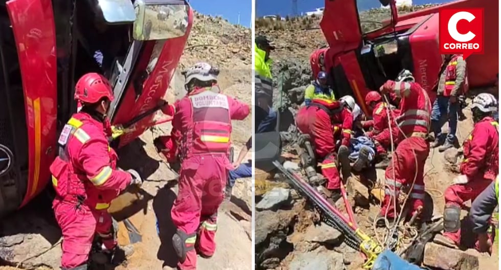 Driver and co-pilot rescued after trailer crash on Lima – Huancayo highway