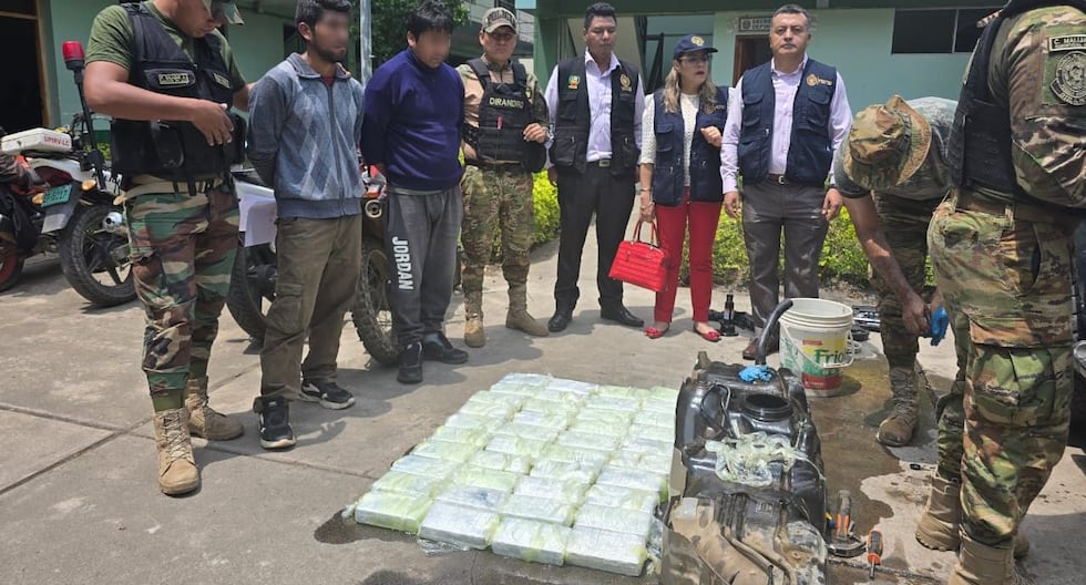 Driver and companion caught with 40 kilos of cocaine alkaloid in Cusco (PHOTOS)