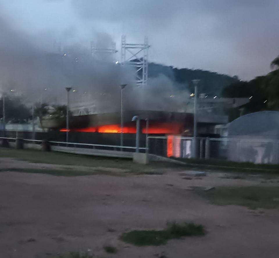 Fire at Ezequiel Zamora railway station under control