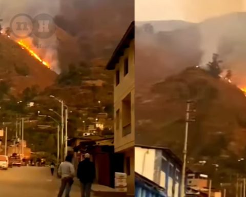 Forest fire in Huaral: Population is at risk due to the advance of the fire